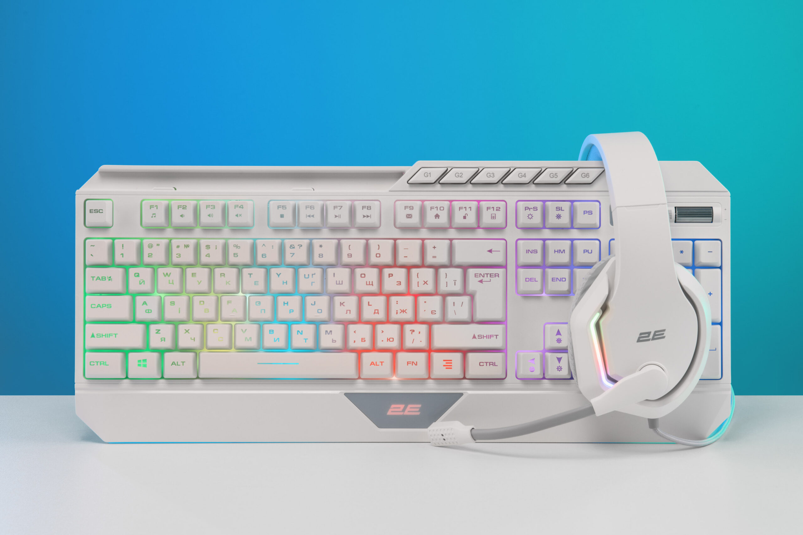 Игровая гарнитура 2E Gaming HG315 RGB USB 7.1 White