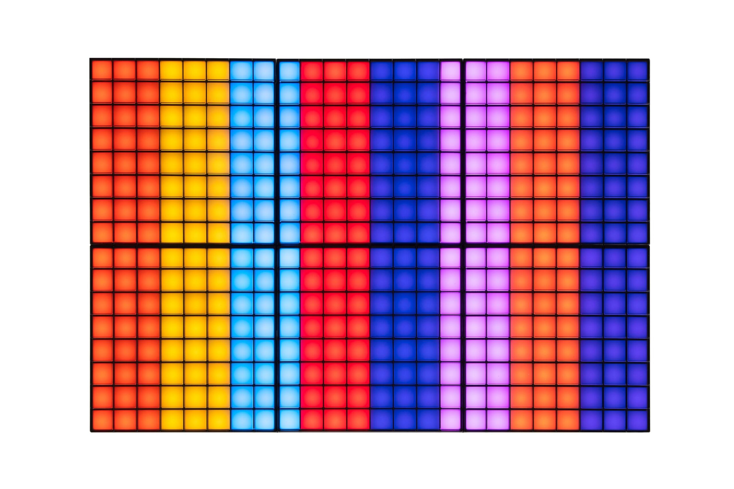 Smart LED панель Twinkly Squares 1+5 RGB, Gen II, IP20, 16x16см, білий кабель (TWQ064STW-07-BEU)