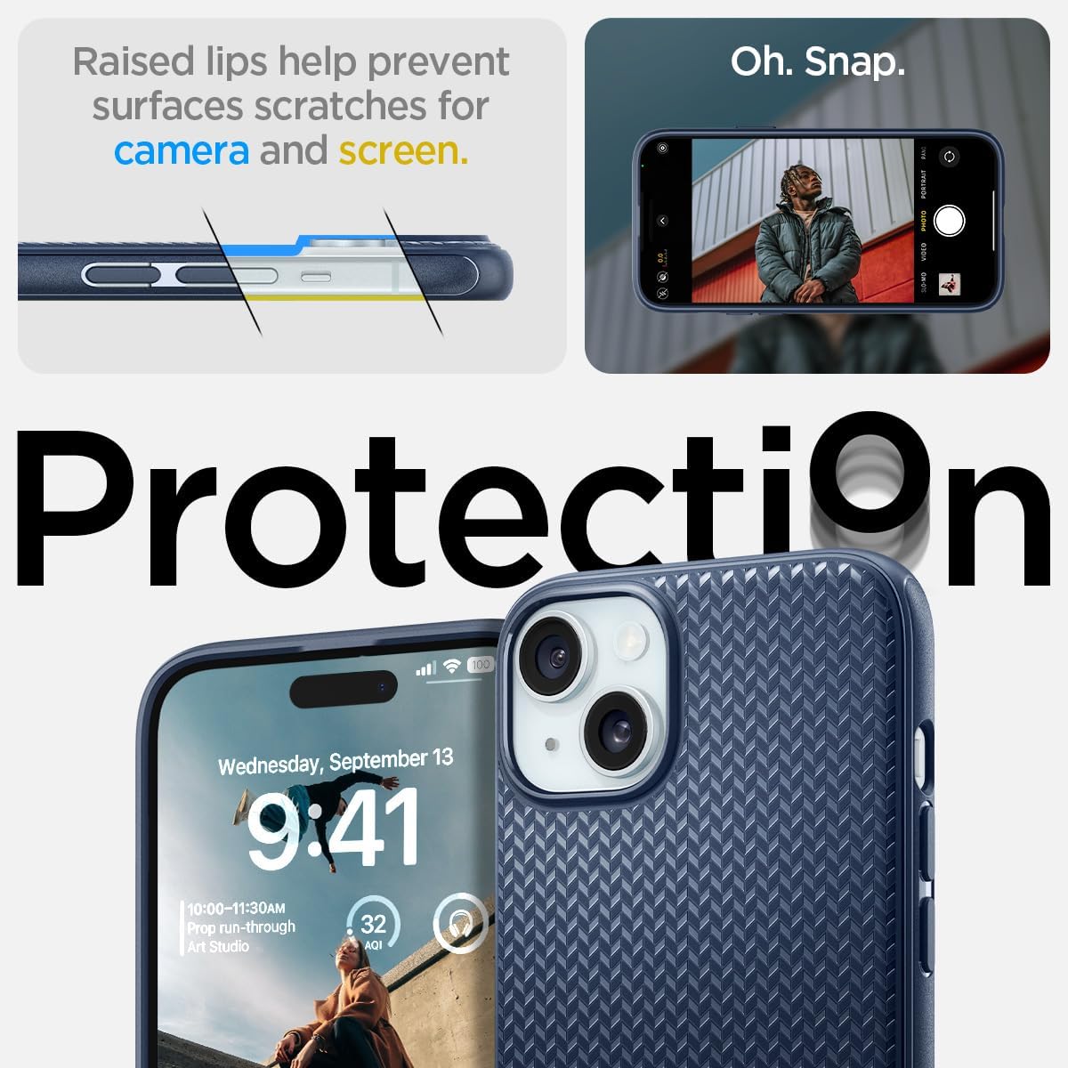 Чохол Spigen для Apple iPhone 15 Mag Armor MagFit, Navy Blue (ACS06816)