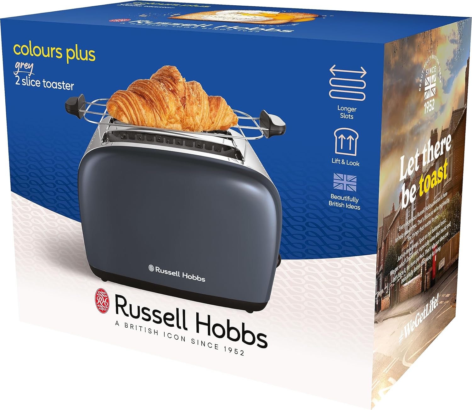 Тостер Russell Hobbs Colours Plus 26552-56 Grey