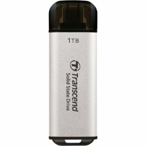 Портативний SSD TRANSCEND 1TB USB 3.1 Gen 2 Type-C ESD300 Silver (TS1TESD300S)