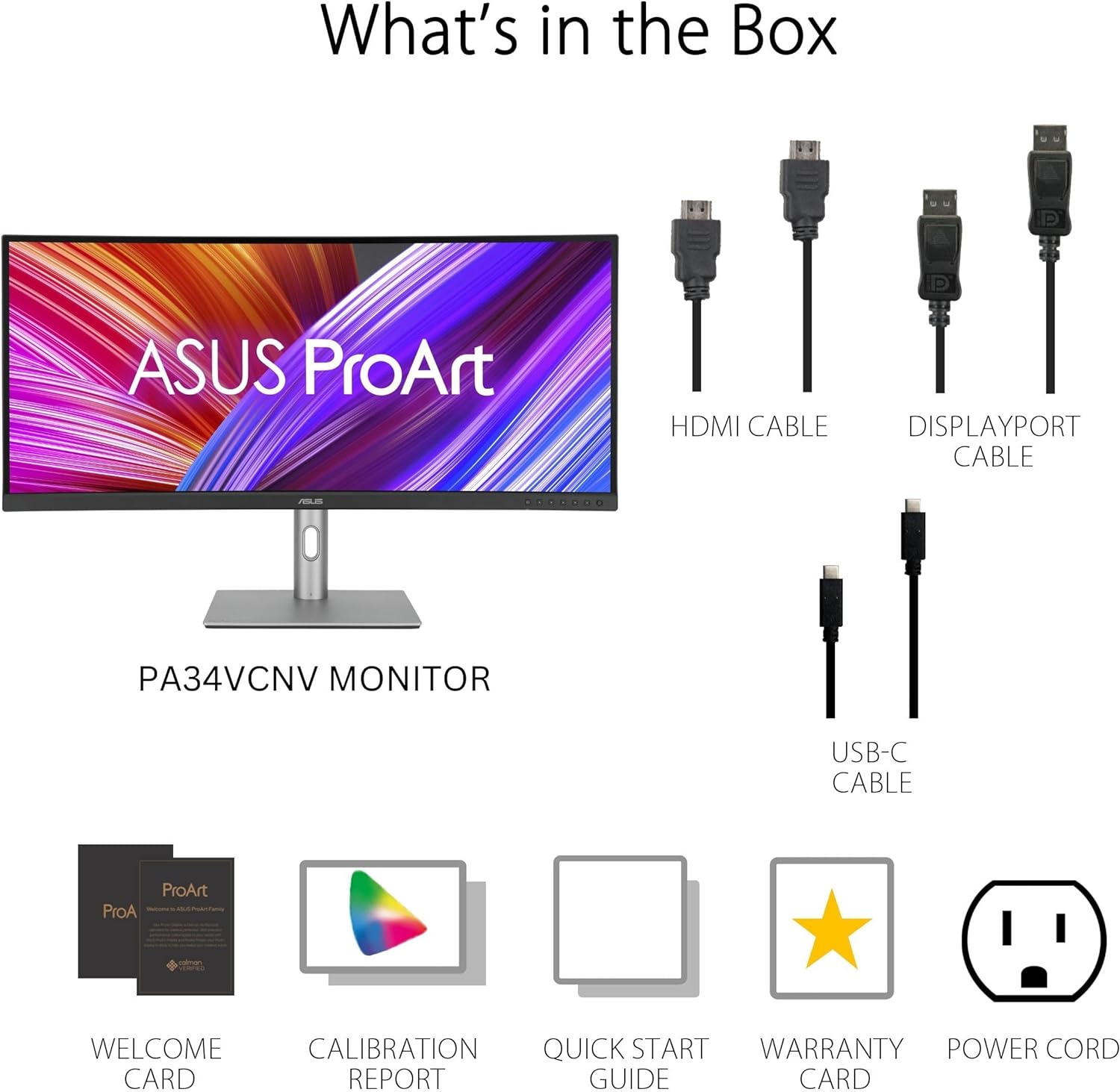 Монітор 34.1" ASUS ProArt PA34VCNV Curved (90LM04A0-B02370)