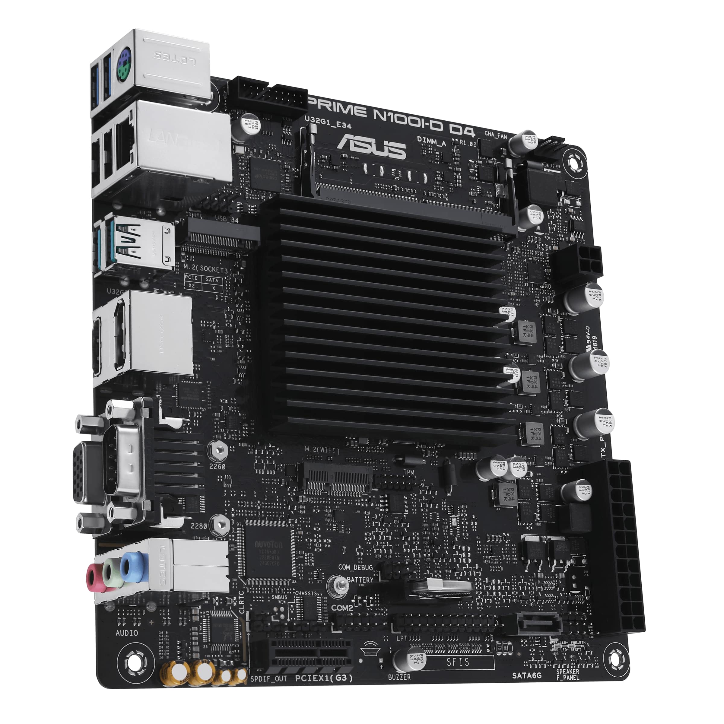 Материнська плата ASUS PRIME N100I-D D4-CSM (90MB1F70-M0EAYC)