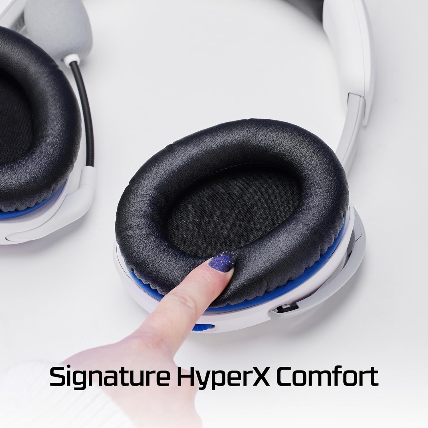 Ігрова гарнітура HyperX Cloud Stinger 2 PS4/PS5, White-Blue (75X29AA)