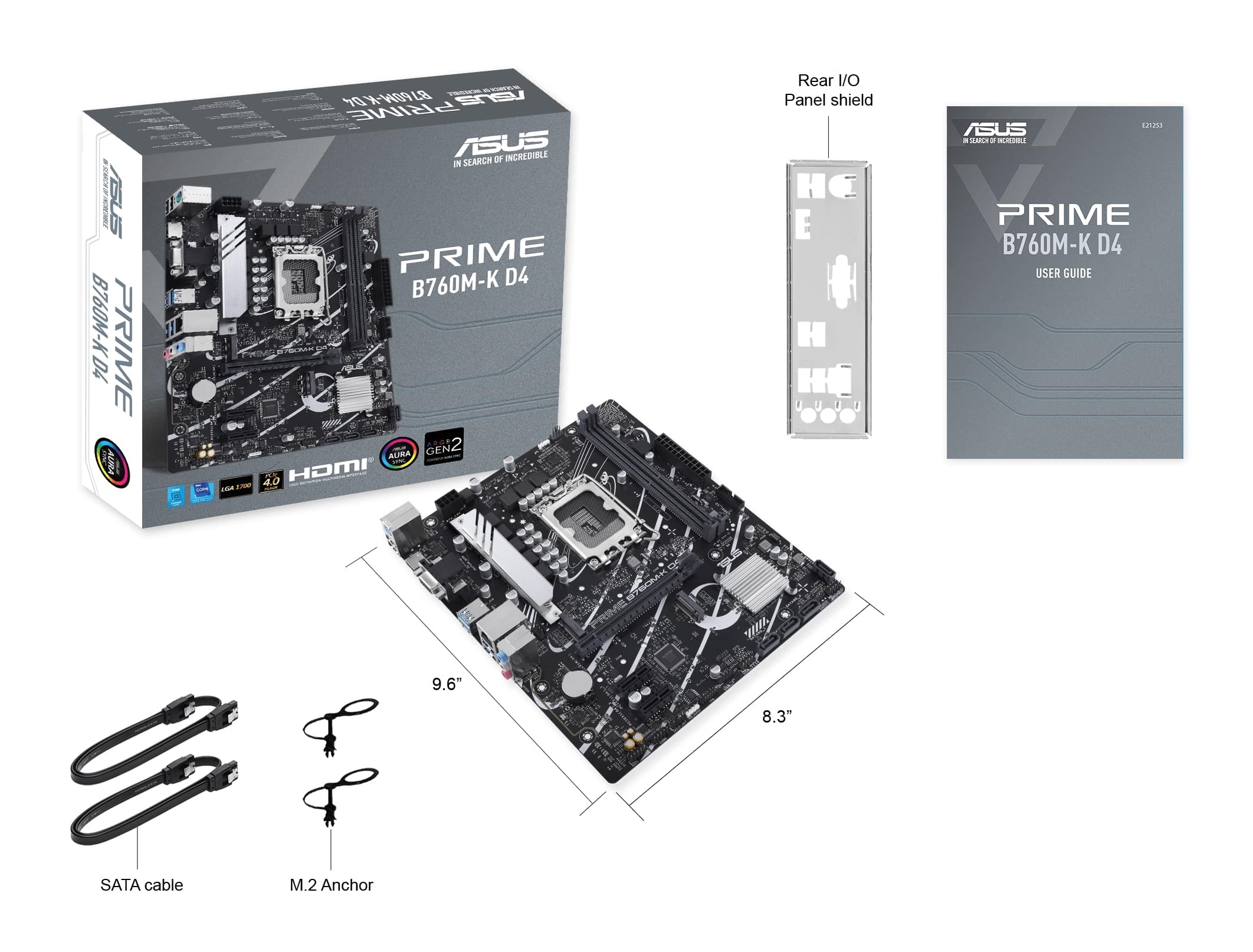 Материнская плата ASUS PRIME B760M-K D4 s1700 (90MB1DS0-M1EAY0)