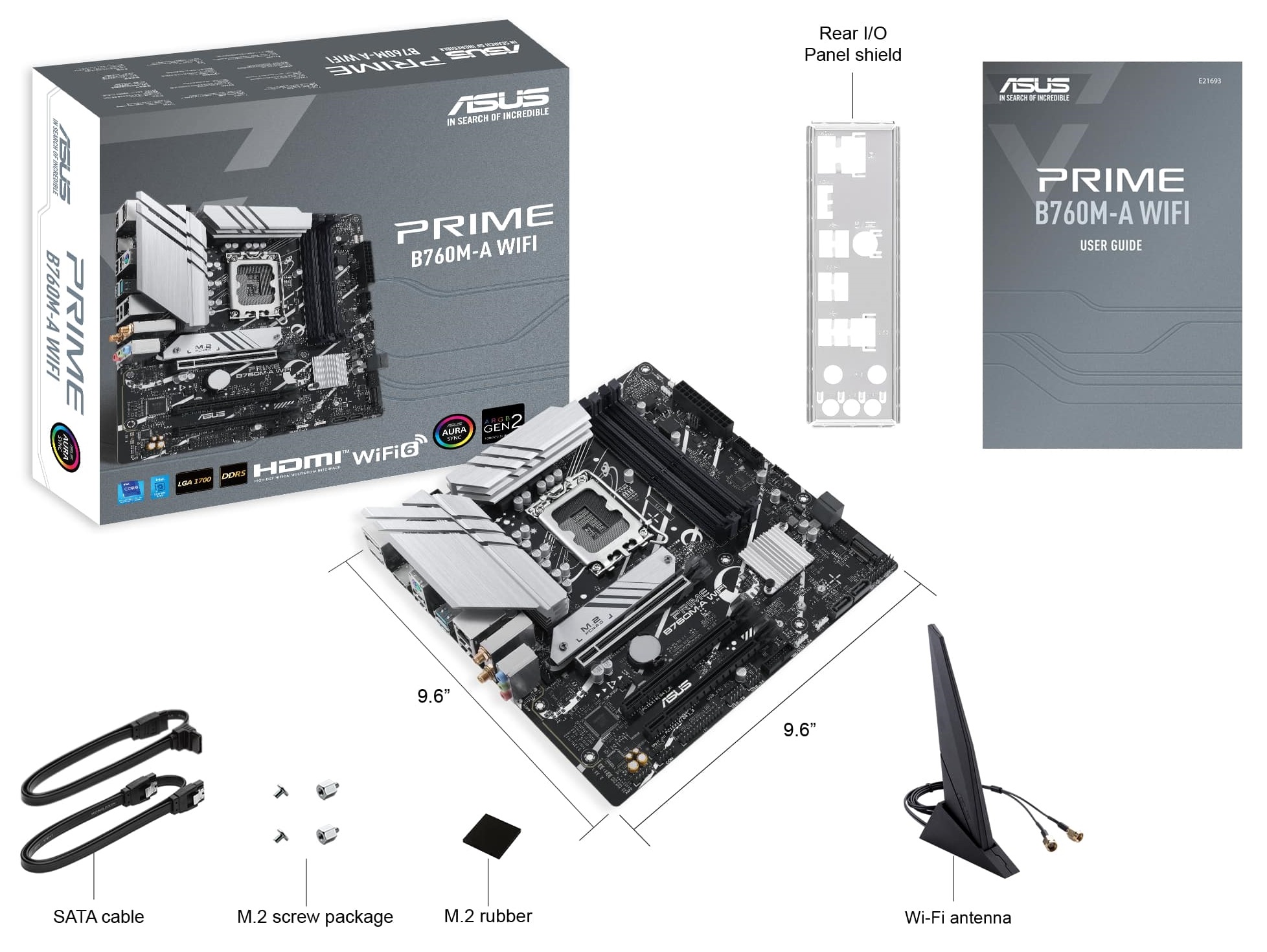 Материнская плата ASUS PRIME B760M-A WIFI D4 (90MB1CX0-M1EAY0)