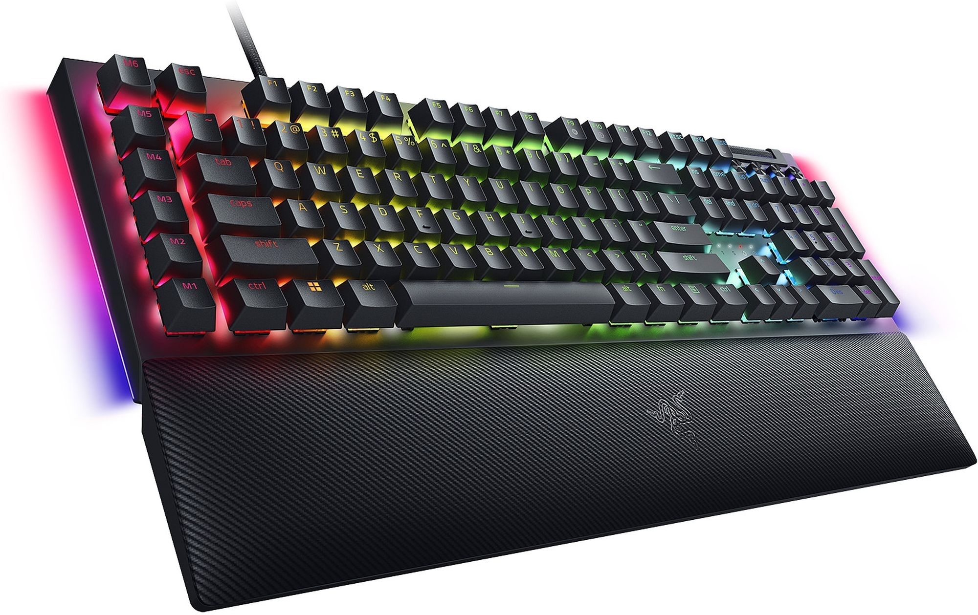 Ігрова клавіатура Razer BlackWidow V4, 114key, Yellow Switch, USB-A, EN/RU, RGB, Black (RZ03-04692500-R3R1)