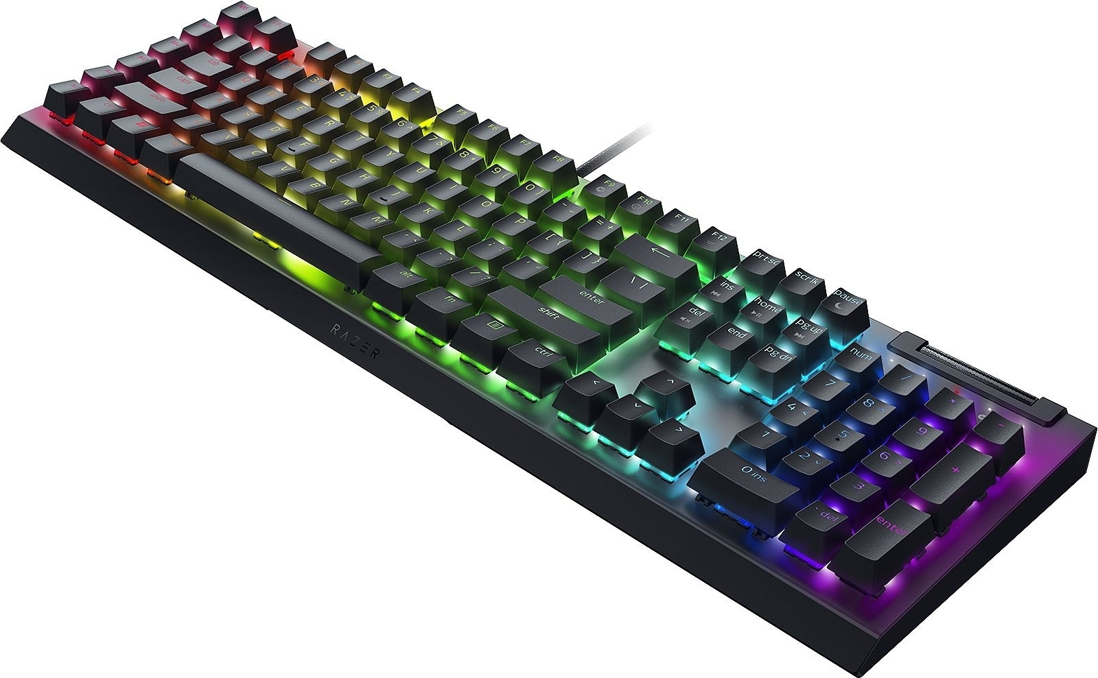 Ігрова клавіатура Razer BlackWidow V4 X, 110key, Yellow Switch, USB-A, EN/RU, RGB, Black (RZ03-04702500-R3R1)