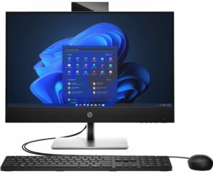 HP Комп'ютер персональний моноблок ProOne 440-G9 23.8" FHD IPS AG, Intel i5-12400T, 8GB, F256GB+1Tb, UMA, WiFi, кл+м, 2р, DOS, чорний