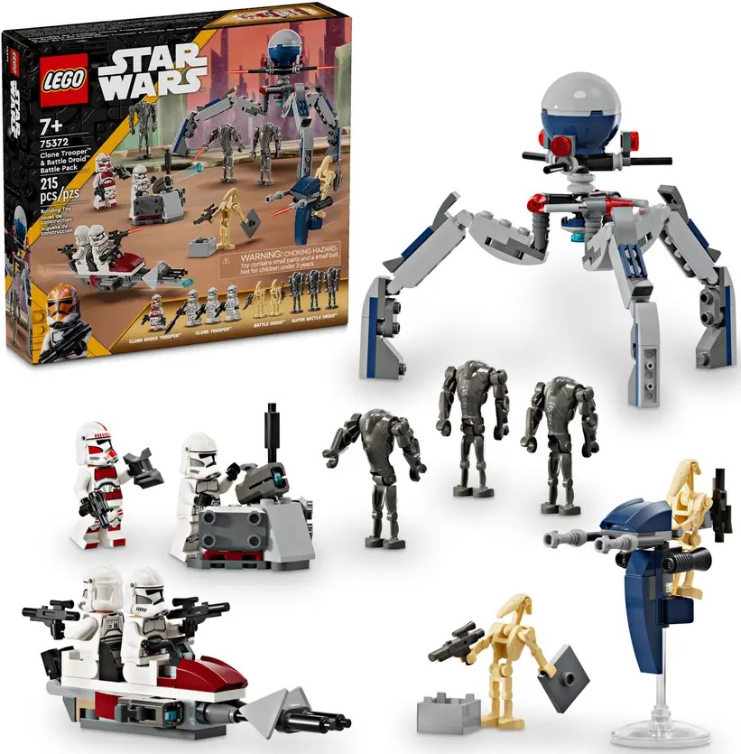 LEGO Star Wars Клоны-пехотинцы и Боевой дроид. Боевой набор 75372