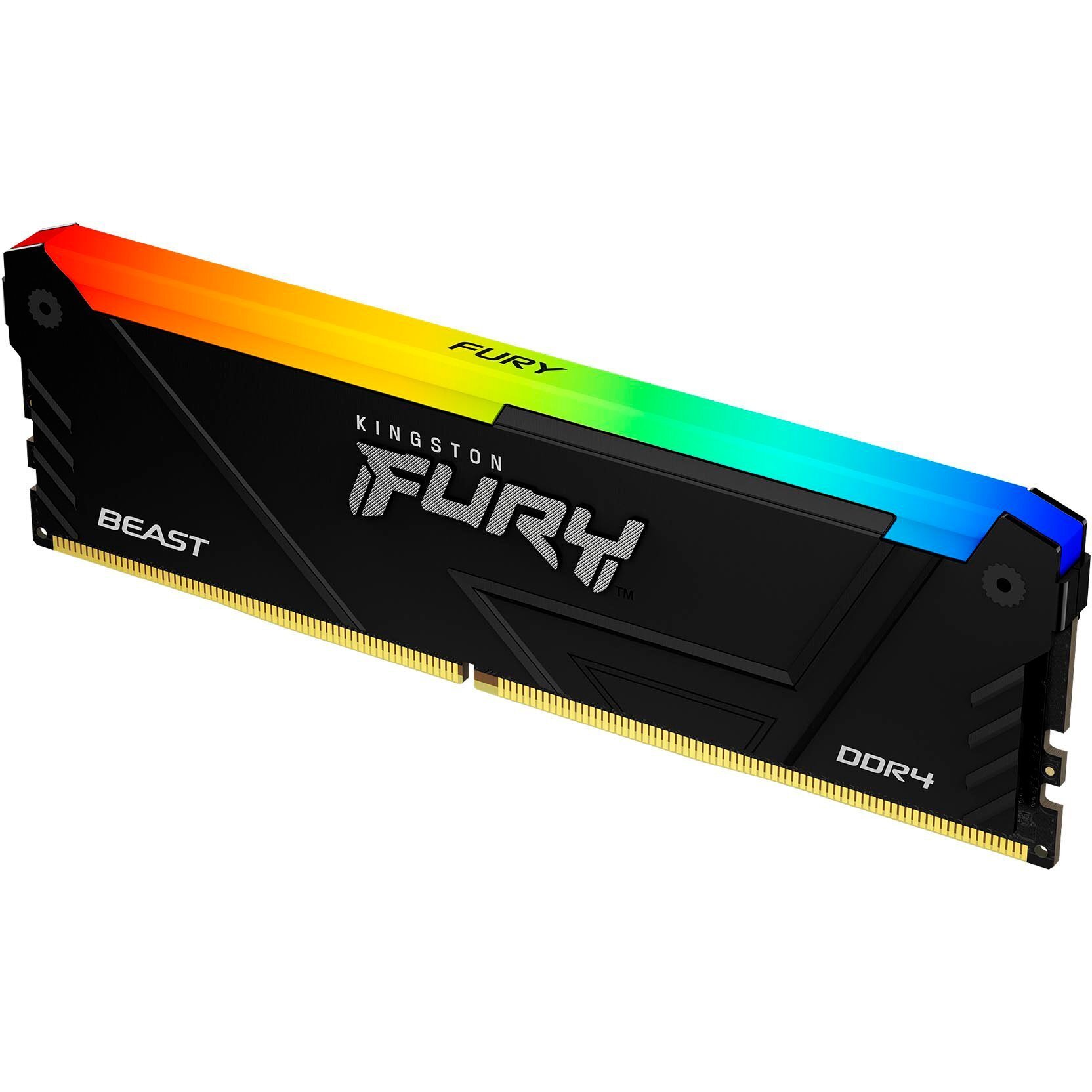 Память ПК Kingston DDR4 16GB 3200 FURY Beast RGB