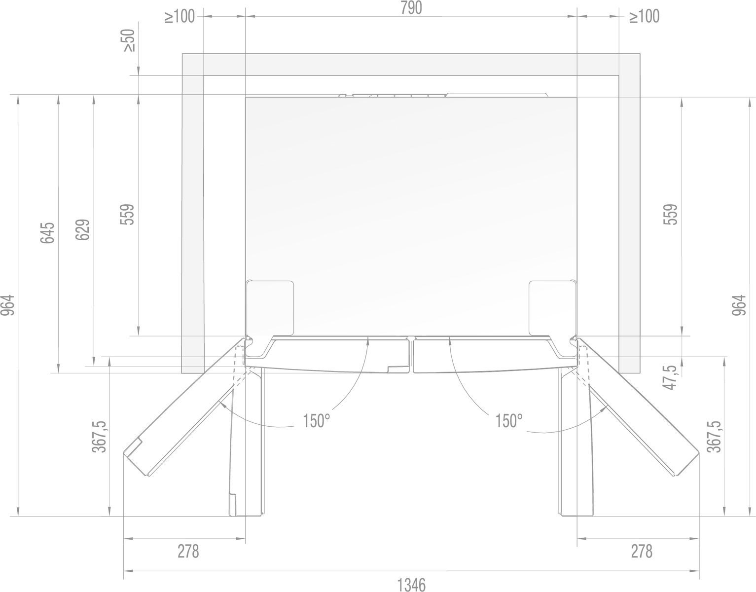 Холодильник Gorenje SBS NRM8182MX