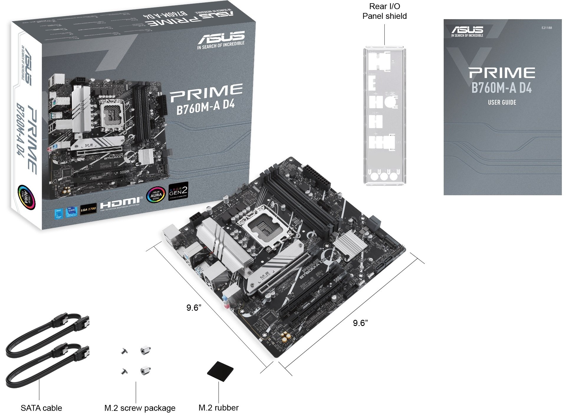 Материнская плата ASUS PRIME B760M-A D4-CSM s1700