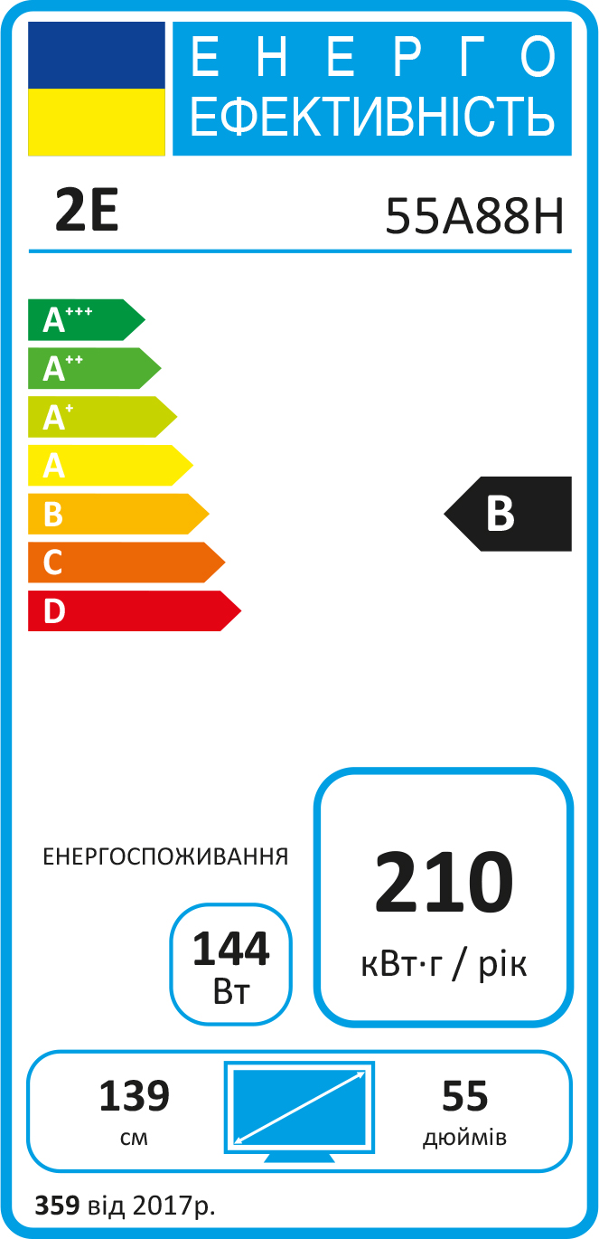 Телевізор 2E MiniLED 55A88H (2E-55A88H)