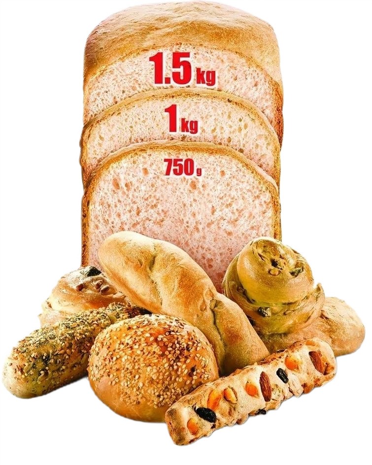 Хлібопічка Tefal Bread of the World 1600Вт, програм-19, макс.вага -1,5кг, форма-квадрат, пластик, чорний