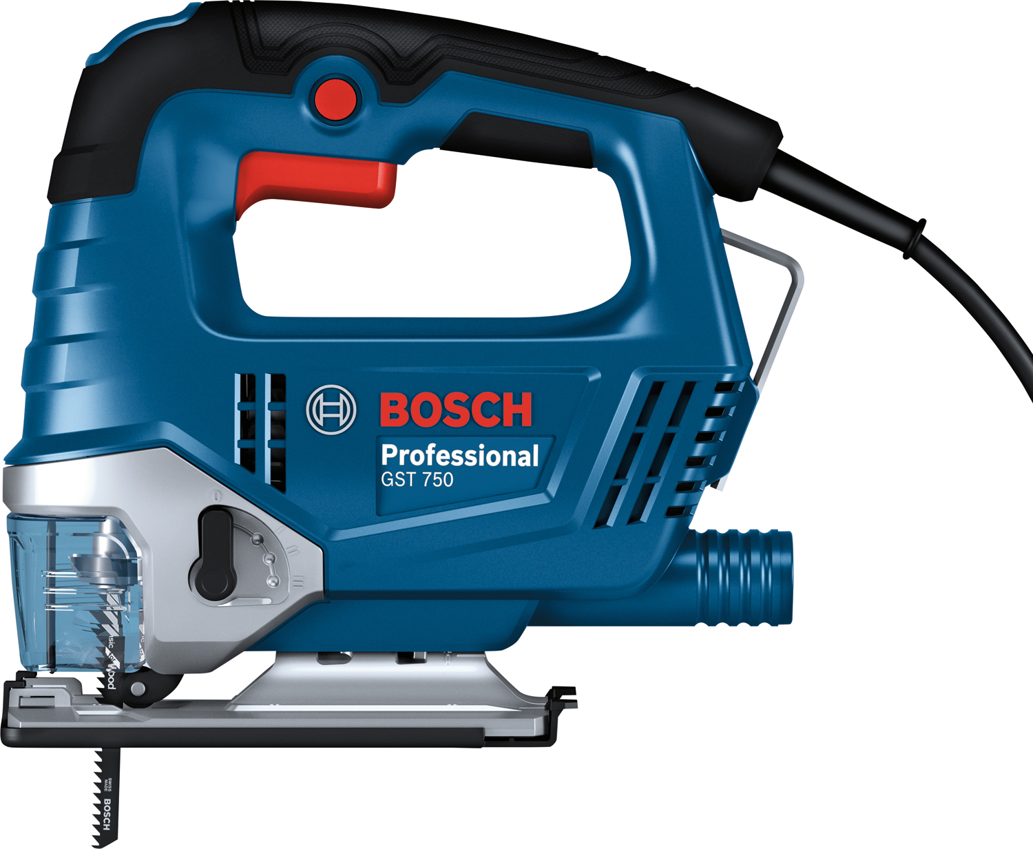 Лобзик Bosch Professional GST 750, 520Вт, SDS, 800-3200 об/хв, хід 20 мм, 23кг,  в кейсі