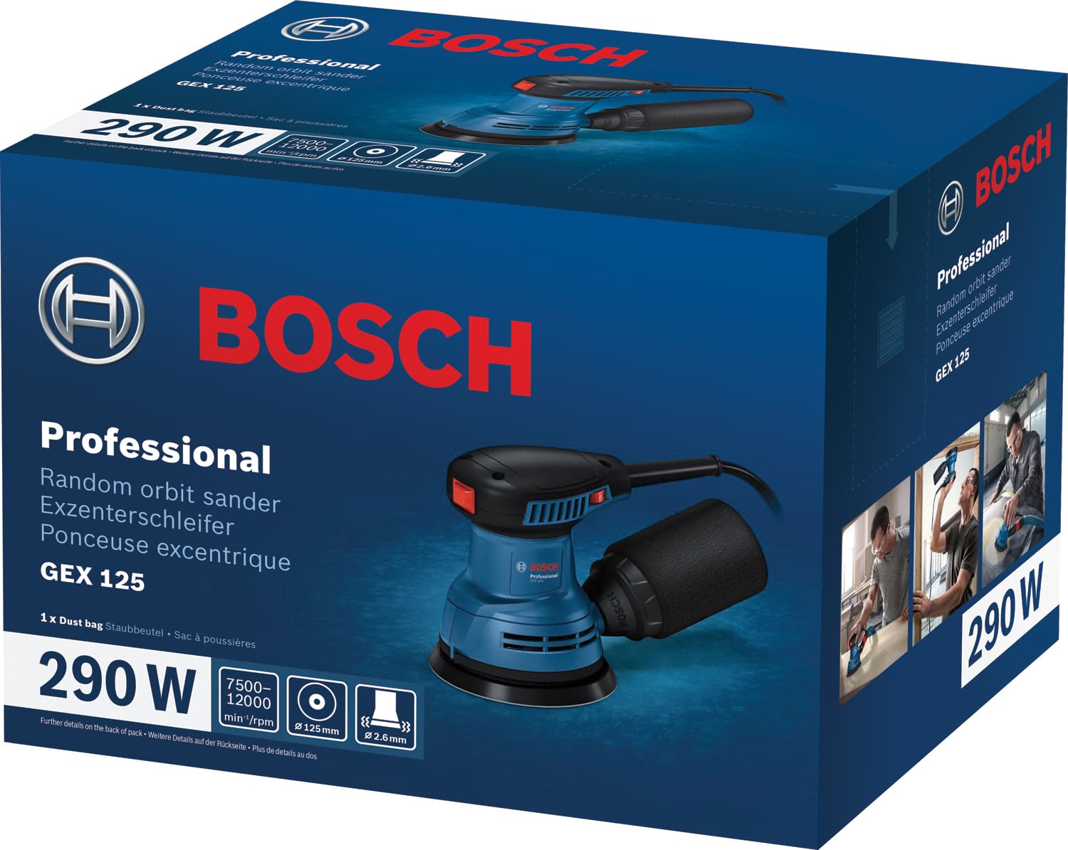 Шлифмашина эксцентриковая Bosch GEX 125 (0.601.3A8.020)