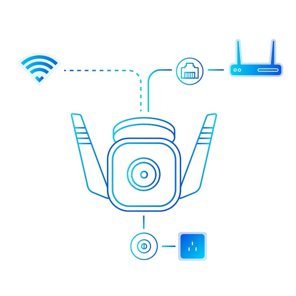 IP-камера TP-LINK Tapo TC65 3MP N300 1xFE microSD outdoor