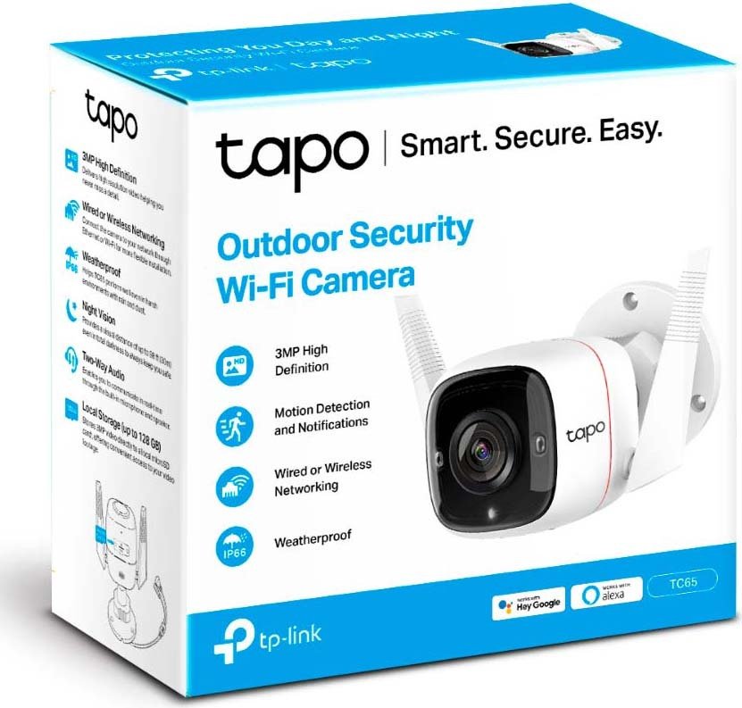 IP-камера TP-LINK Tapo TC65 3MP N300 1xFE microSD outdoor