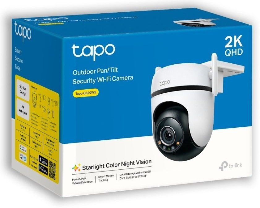 IP-Камера TP-LINK Tapo C520WS 4MP N300 1xFE LAN зовнішня поворотна