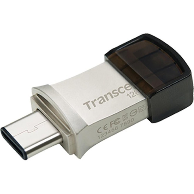 Накопичувач USB 3.1+Type-C Transcend 128GB 890 R90/W30MB/s (TS128GJF890S)