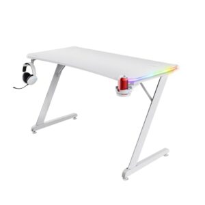 Ігровий стіл Trust GXT 709W Luminus RGB White (25328_TRUST)