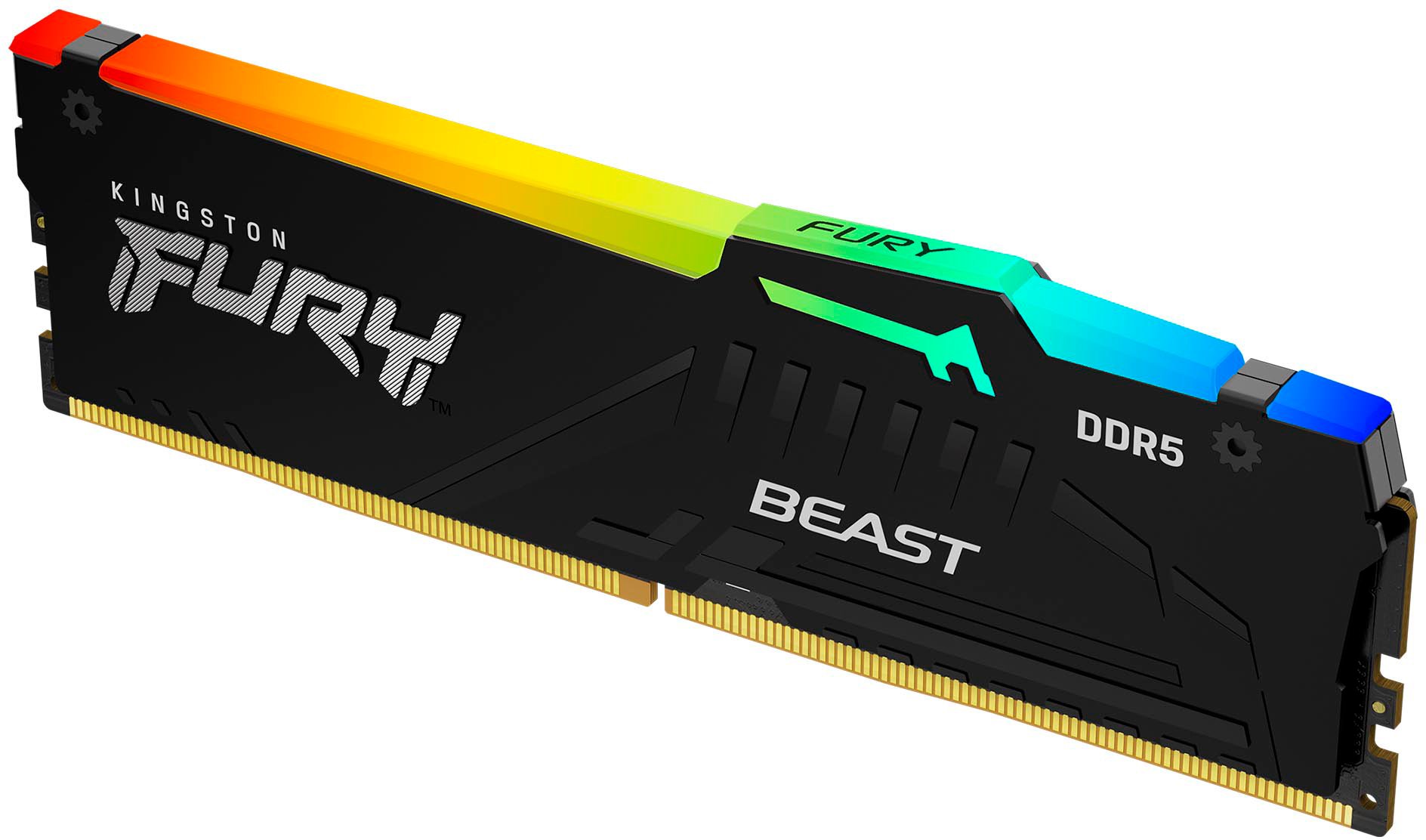 Пам`ять ПК Kingston DDR5 64GB KIT (32GBx2) 5600 FURY Beast RGB (KF556C40BBAK2-64)