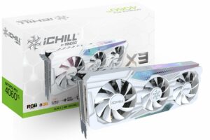 Відеокарта INNO3D GeForce RTX 4060 Ti 8GB GDDR6 ICHILL X3 WHITE (C406T3-08D6X-17113280)