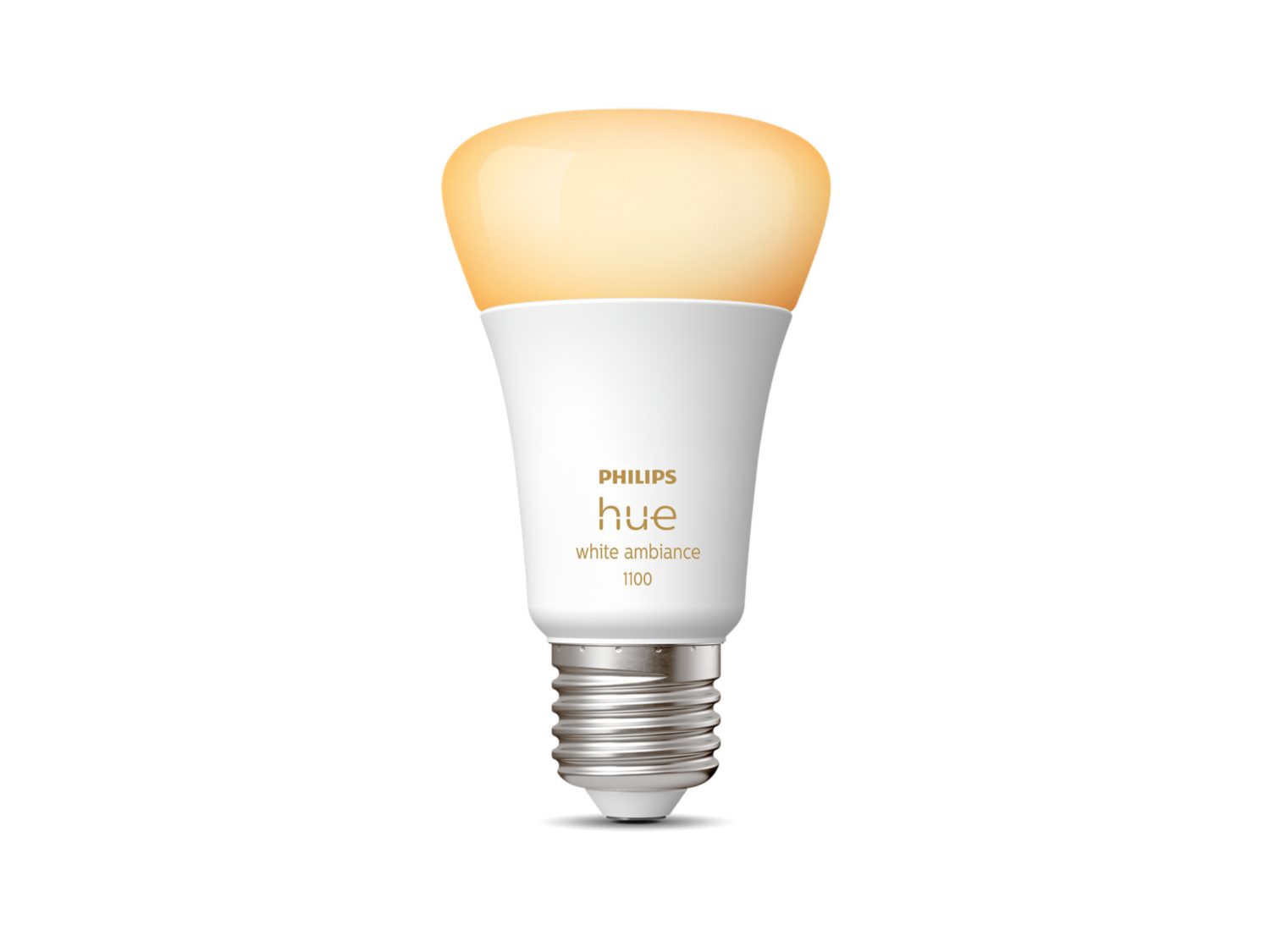 Лампа розумна Philips Hue E27, 11W(60Вт), 2200K-6500K, Tunable white, ZigBee, Bluetooth (929002468401)