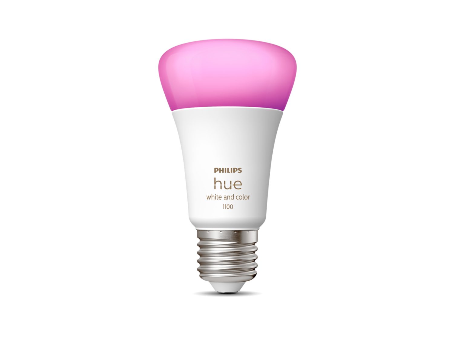 Лампа розумна Philips Hue E27, 11W(60Вт), 2000K-6500K, RGB, ZigBee, Bluetooth (929002468801)