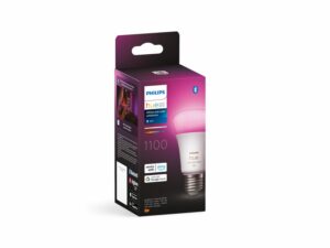 Лампа розумна Philips Hue E27, 11W(60Вт), 2000K-6500K, RGB, ZigBee, Bluetooth (929002468801)