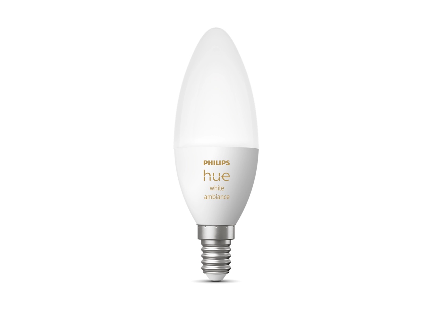 Лампа розумна Philips Hue E14, 5.2W (40Вт), 2200K-6500K, Tunable white, ZigBee, Bluetooth (929002294403)