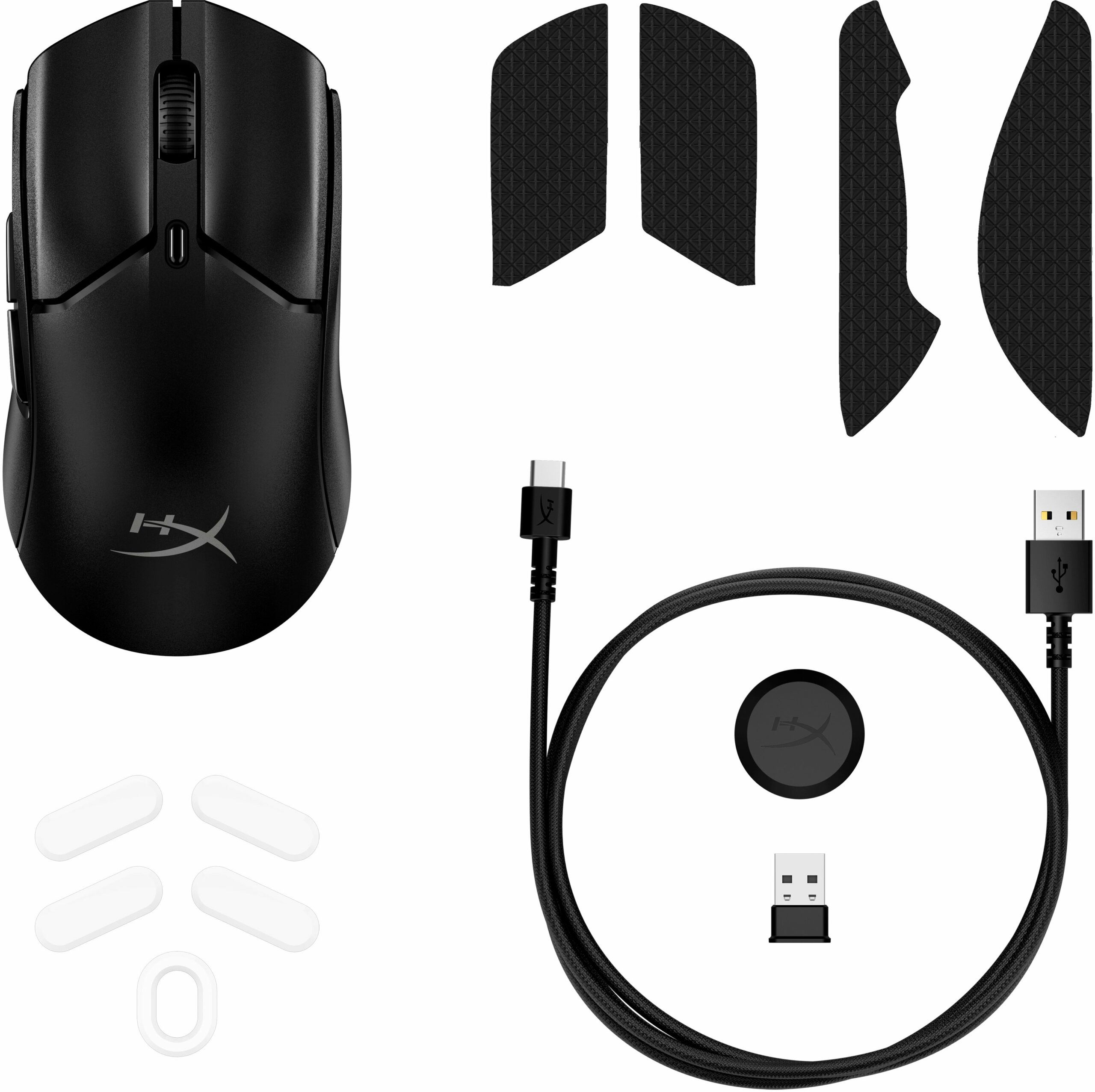 Миша HyperX Pulsefire Haste 2 mini, RGB, USB-A/WL/BT, чорний