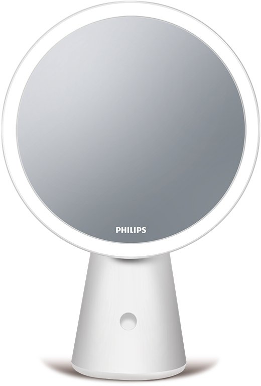 Світильник дзеркало косметичне з акумулятором Philips Mirror 4.5Вт 5000/4000/3000K 3000мА•год димується USB-A > USB-C білий