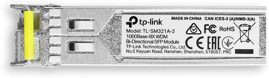 Модуль TP-LINK TL-SM321A-2 SFP 1x1000BaseBX WDM TX-1550nm RX-1310nm SM 2km LC (TL-SM321A-2)