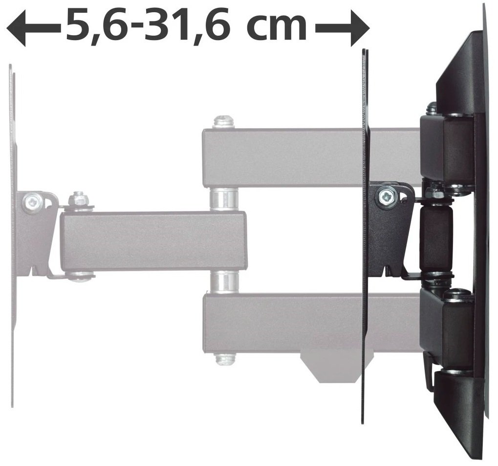 Кріплення ТВ похило-поворотне Hama TV-WB AR-2 19-48" Black (00118101)