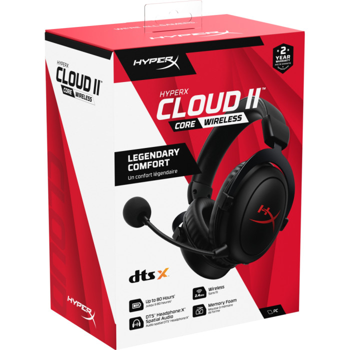 Ігрова гарнітура HyperX Cloud II Core WL, Black (6Y2G8AA)