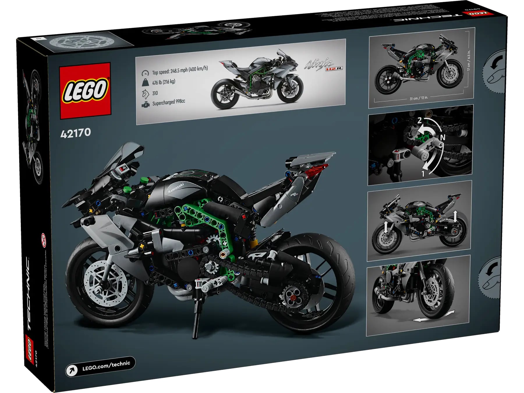 Конструктор LEGO Technic Мотоцикл Kawasaki Ninja H2R