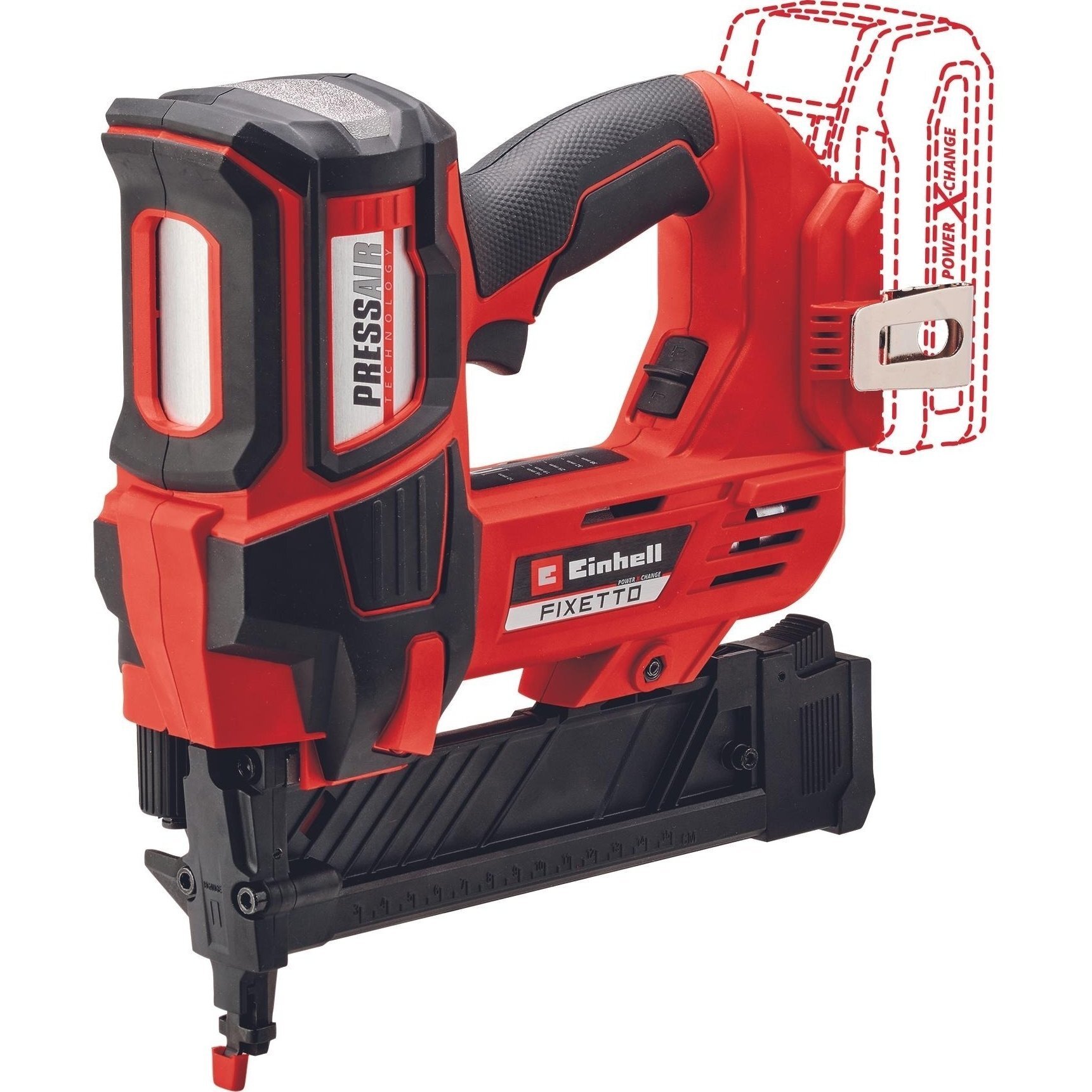 Степлер акумуляторний Einhell FIXETTO 18/38 Solo, PXC, 18В, під скоби 10-38мм, 60п/хв, 2.8кг, (без АКБ і ЗП)