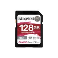 Карта пам`яті Kingston SDXC 128GB Canvas React Plus UHS-II 280R/100W U3 V60 для Full HD/4K (SDR2V6/128GB)