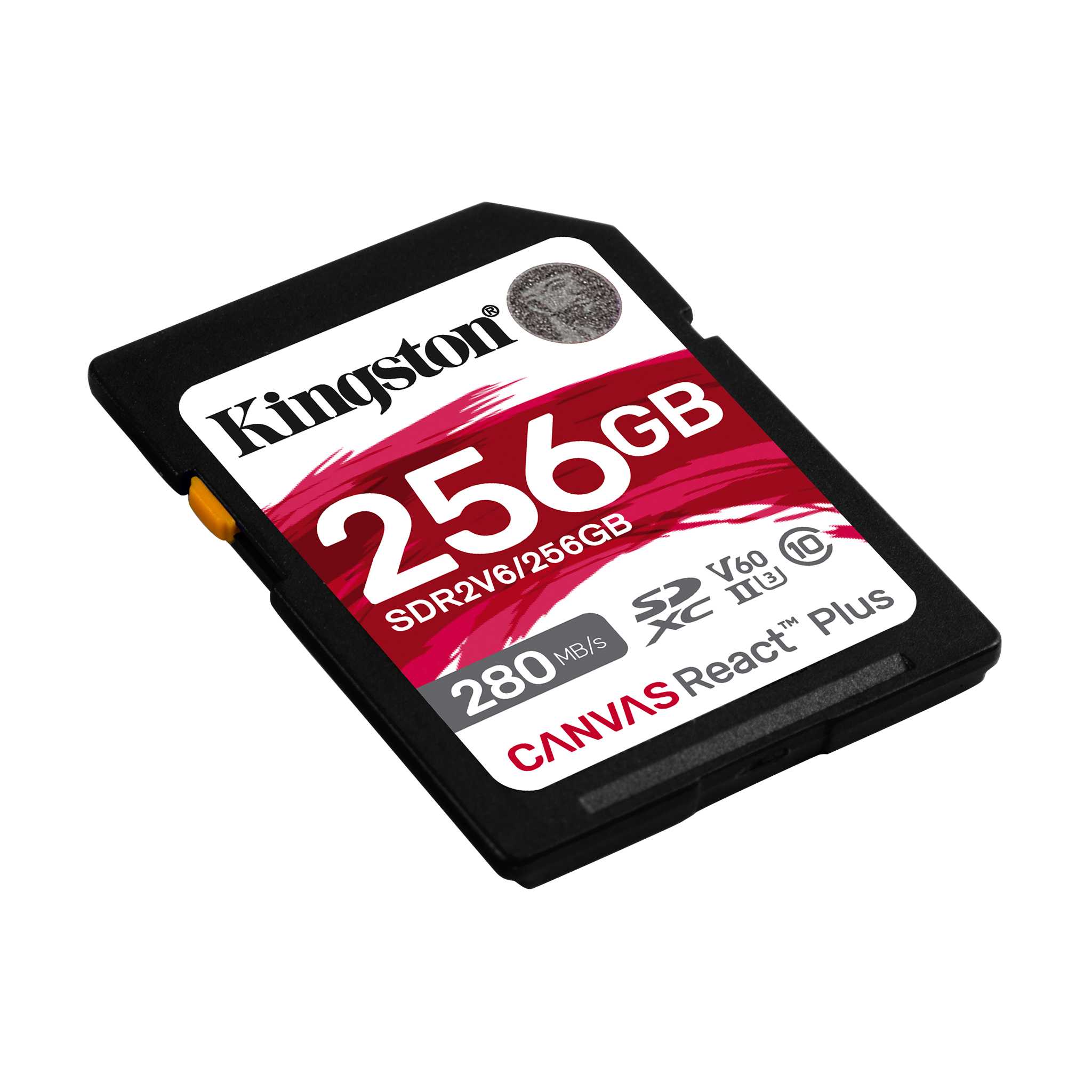 Карта пам`яті Kingston SDXC 256GB Canvas React Plus UHS-II 280R/150W U3 V60 для Full HD/4K (SDR2V6/256GB)