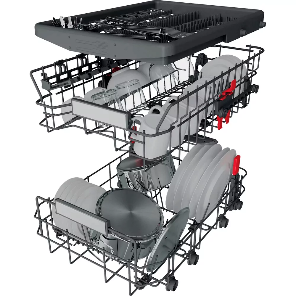 Посудомийна машина Whirlpool вбудована, 10компл., A+++, 45см, дисплей, інвертор, 3й кошик, білий