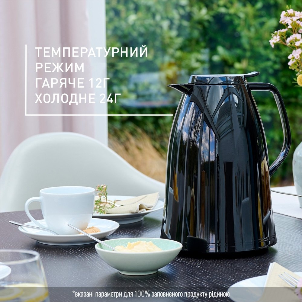 Термоглечик Tefal Mambo, 1.5л, платик, чорний