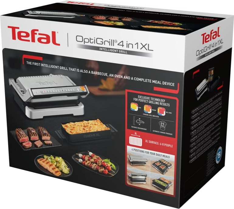 Гриль Tefal GC784D30 OptiGrill 4in1 XL