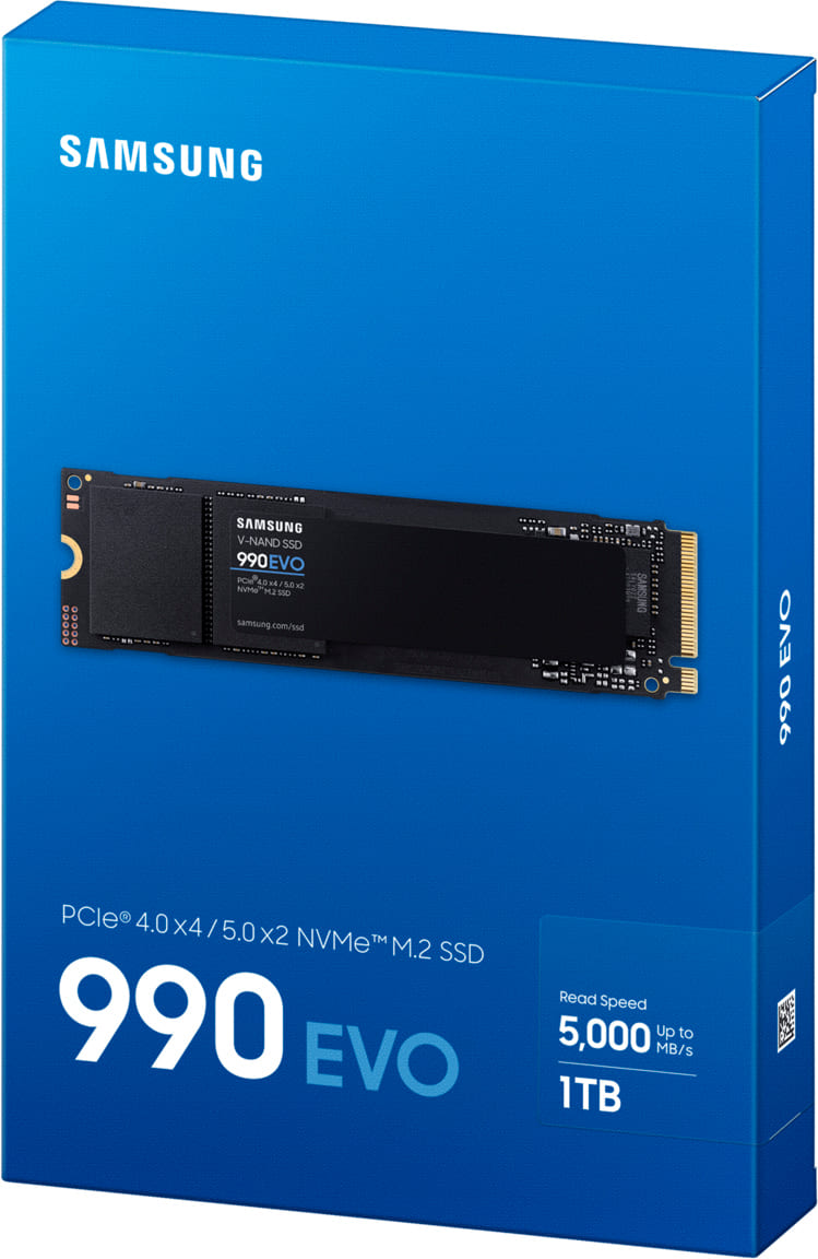 SSD накопичувач SAMSUNG M.2 1TB PCIe 4.0 990EVO (MZ-V9E1T0BW)