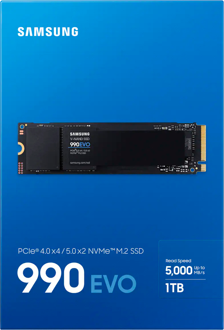 SSD накопичувач SAMSUNG M.2 1TB PCIe 4.0 990EVO (MZ-V9E1T0BW)