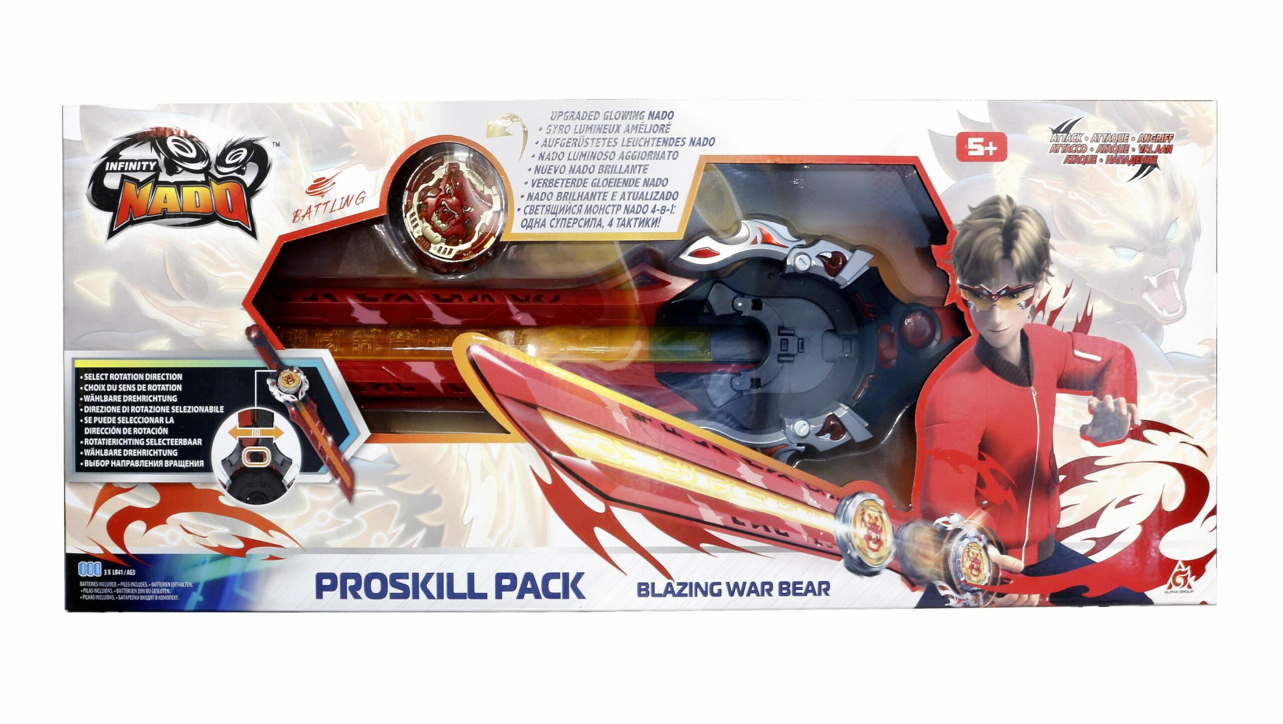 Дзиґа Infinity Nado VI Proskill Pack Палаючий Бойовий Ведмідь (Blazing War Bear)