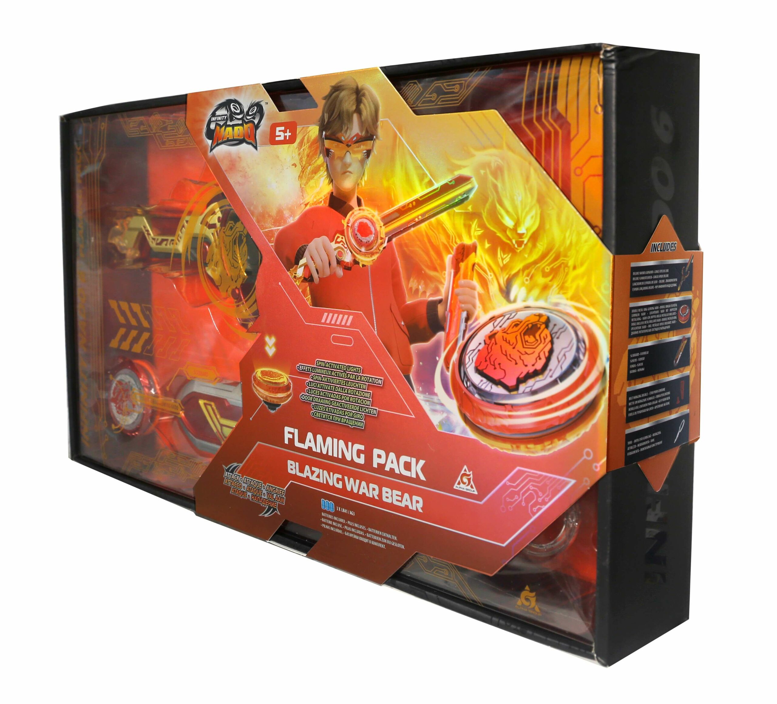 Дзиґа Infinity Nado VI Flaming Pack Палаючий Бойовий Ведмідь (Blazing War Bear)