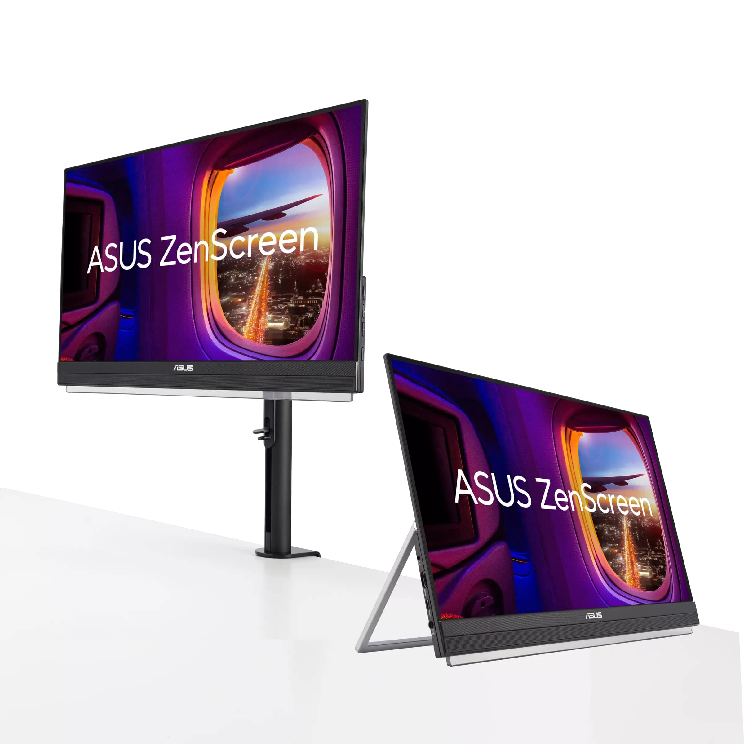 ASUS Монітор портативний 21.5" ZenScreen MB229CF HDMI, USB-C, MM, IPS, 100Hz, AdaptiveSync, C-Clamp Arm