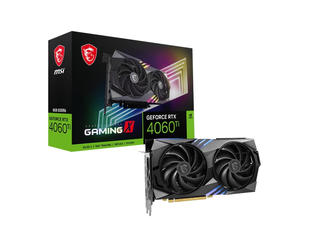 Відеокарта MSI GeForce RTX 4060 Ti 8GB GDDR6 GAMING X (912-V515-205)